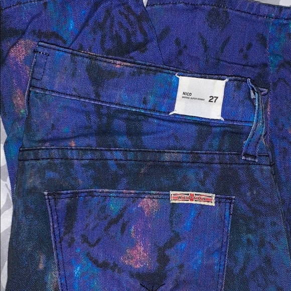 “Hudson” Blue/ Purple Colorful Nico Jeans Size 27 - Picture 6 of 6